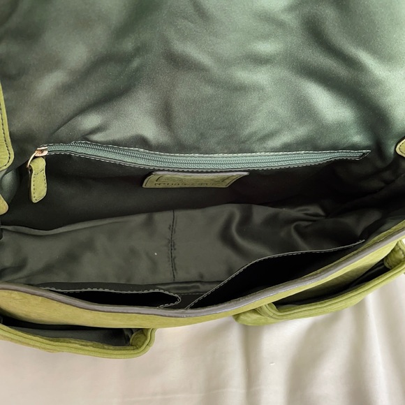 Coach Green Soft Milled Nubuc Leather Shoulder Bag - Picture 10 of 12